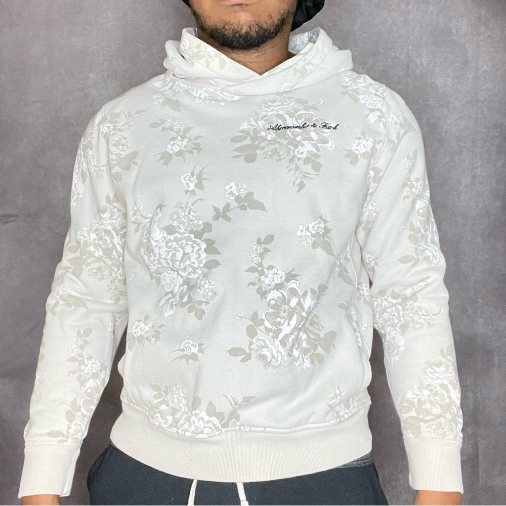 M Abercrombie and Fitch floral hoodie